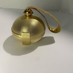 Gold Ornament with Strap Evening Bag